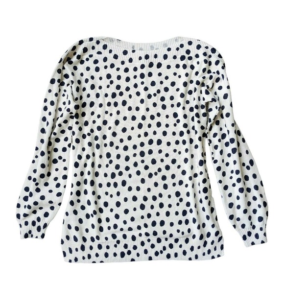 LOFT Sweaters - New LOFT XS Polka Dot Cotton Sweater NWT